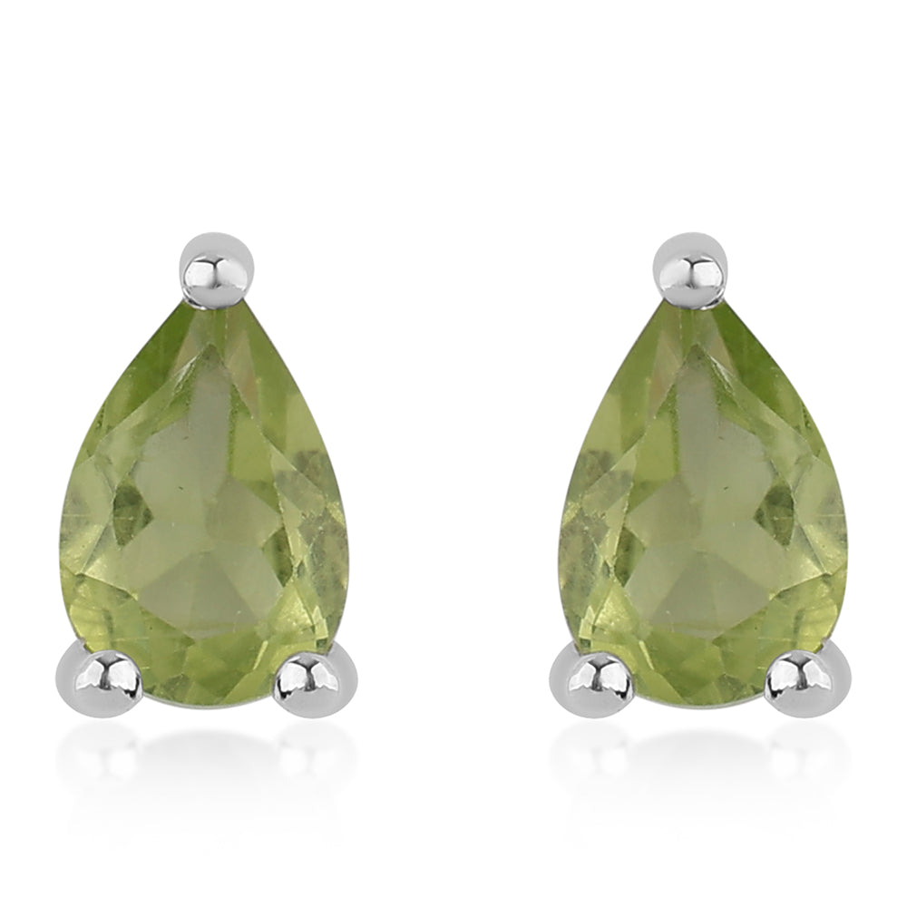 Silberohrringe mit Peridot