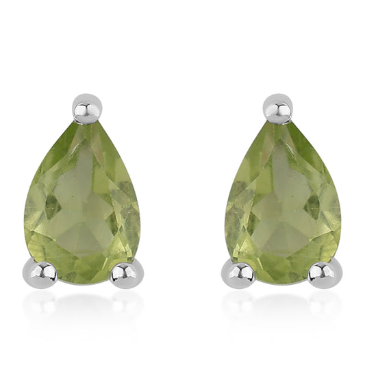 Silberohrringe mit Peridot