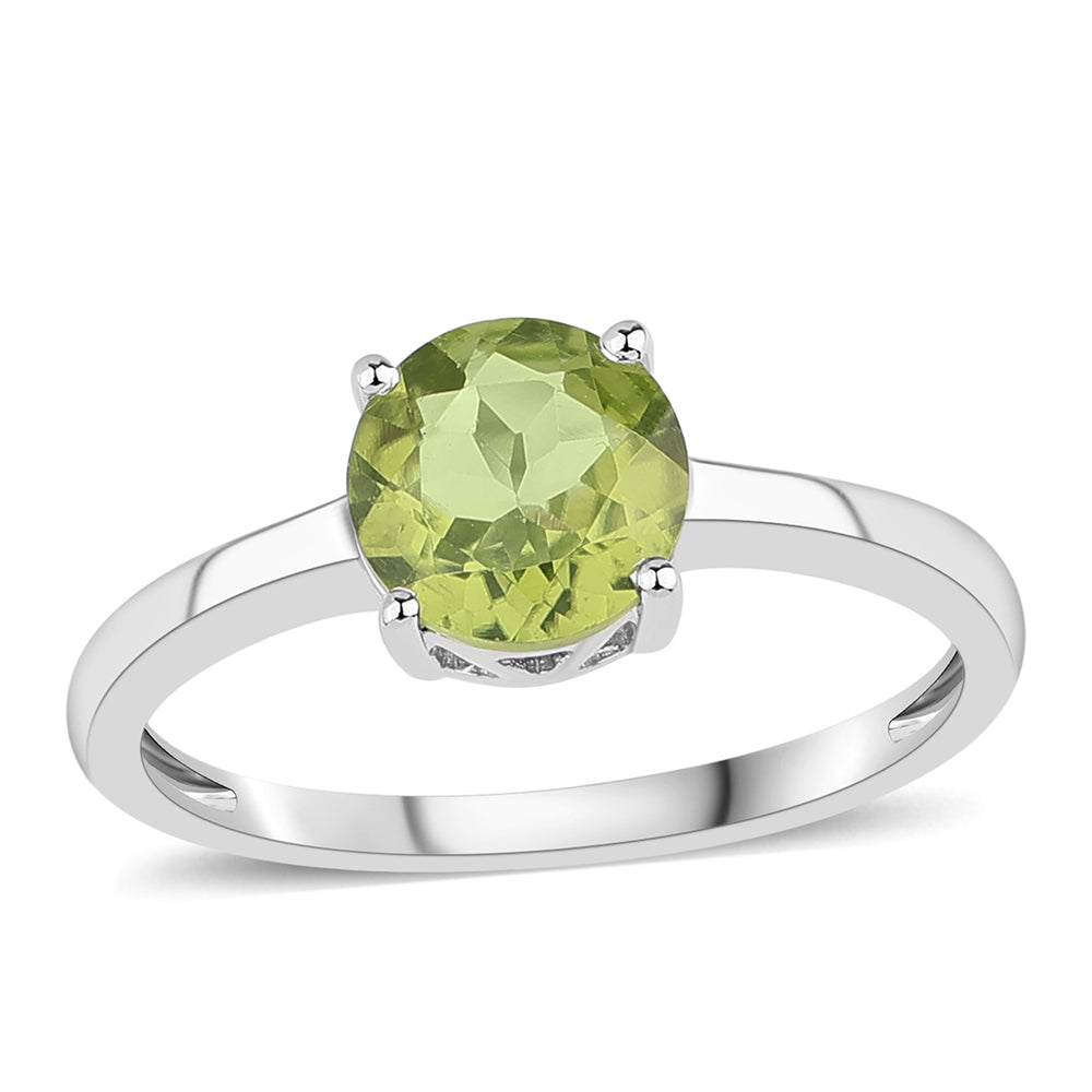 Silberring mit Peridot 1 