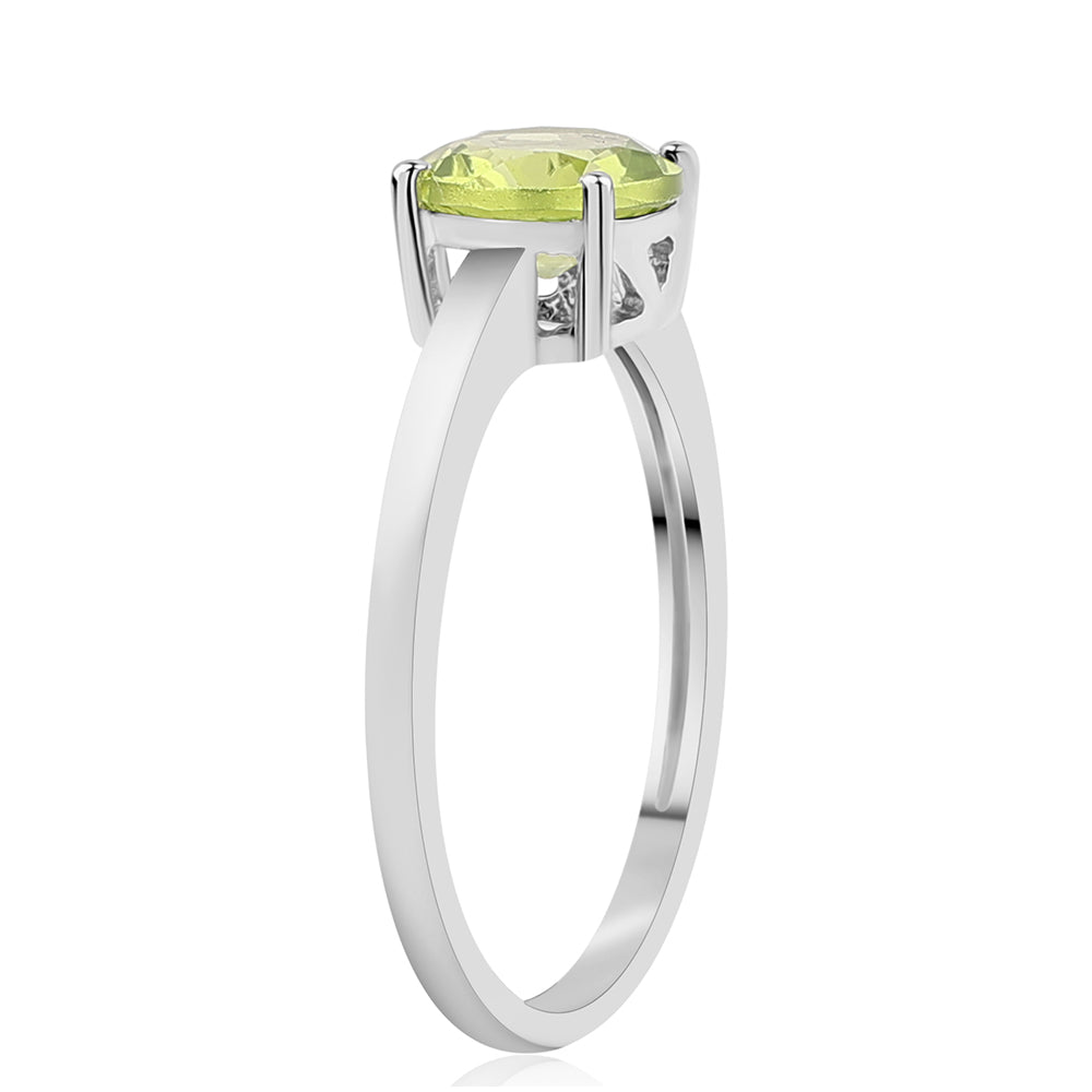 Silberring mit Peridot 2 