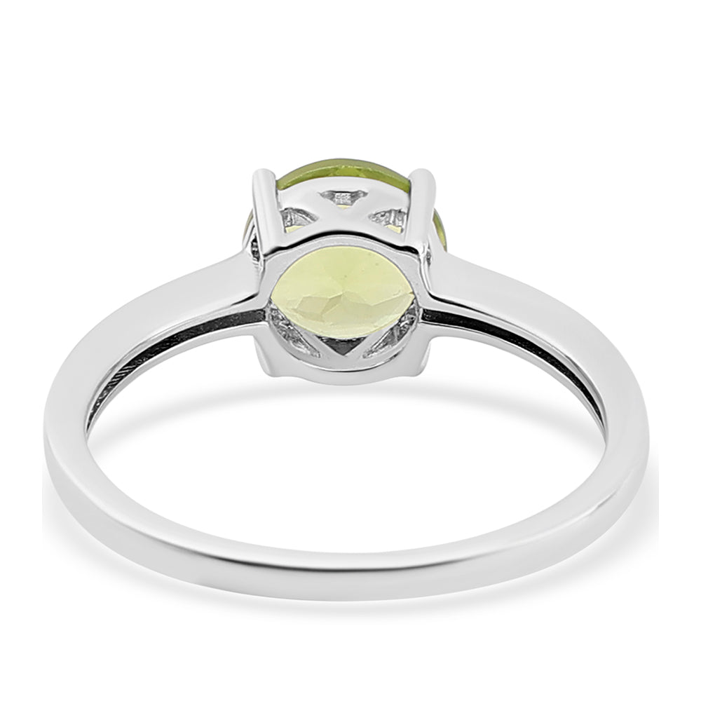 Silberring mit Peridot 3 