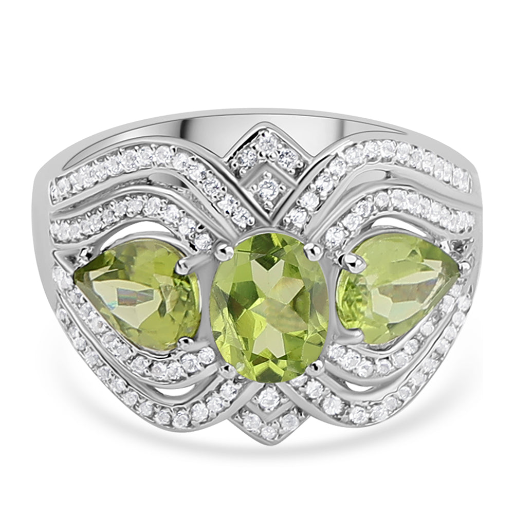 Silberring mit Peridot