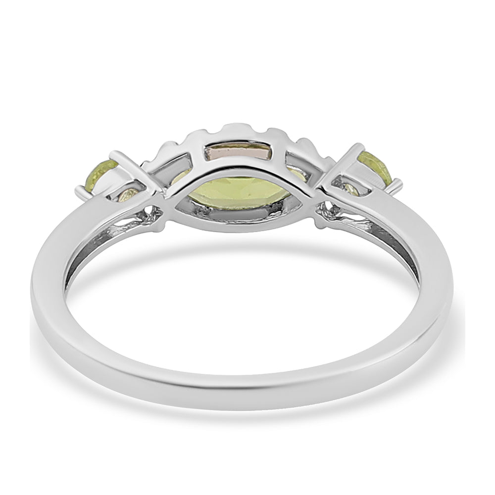 Silberring mit Peridot 3 