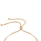 Goldplattiertes Silberarmband mit blauem Diamant