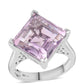 Silberring mit Rose De France Amethyst