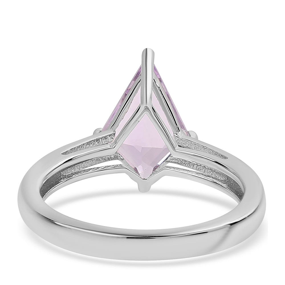 Silberring mit Rose De France Amethyst 3 