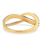 Goldplattierter Silberring mit blauem Diamant