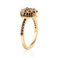Goldplattierter Silberring mit Barton Granat