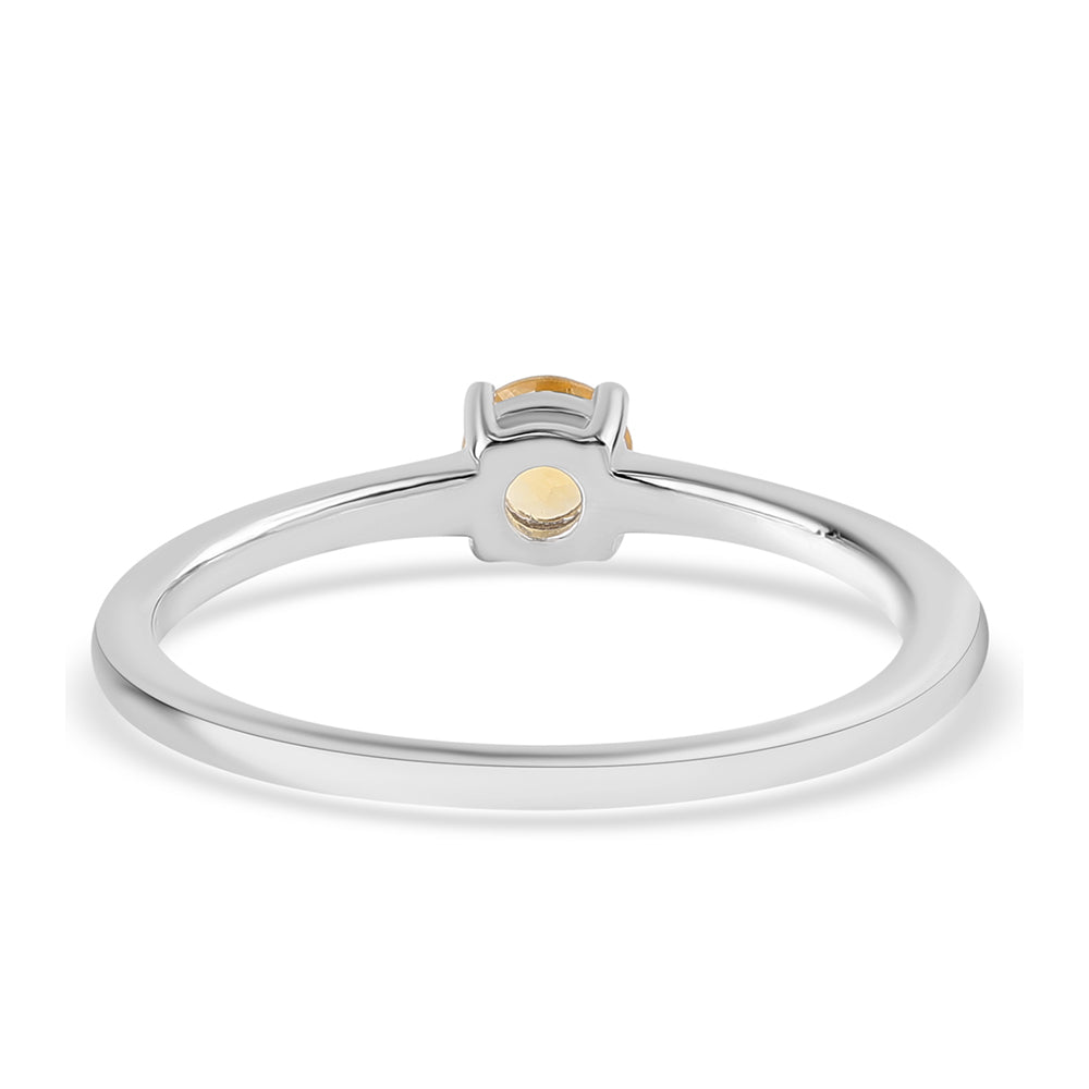 Silberring mit Zitrin 3 