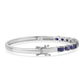 Silberarmband mit australischem blauem Saphir