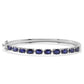 Silberarmband mit australischem blauem Saphir