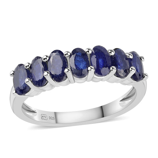 Silberring mit australischem blauem Saphir