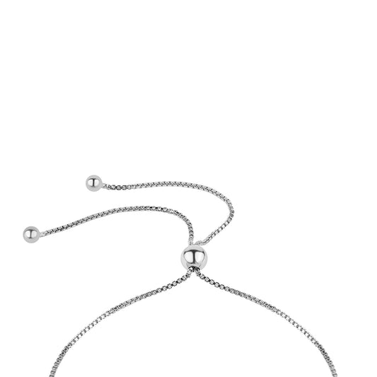 Silberarmband mit mitternachtsschwarzem äthiopischen Opal aus Lega Dembi und weißem Topas