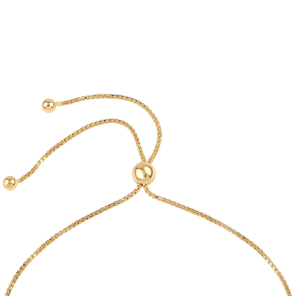 Goldplattiertes Silberarmband mit Iolith 3 