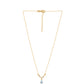 Goldplattierte Silberhalskette mit rotem Granat und Peridot