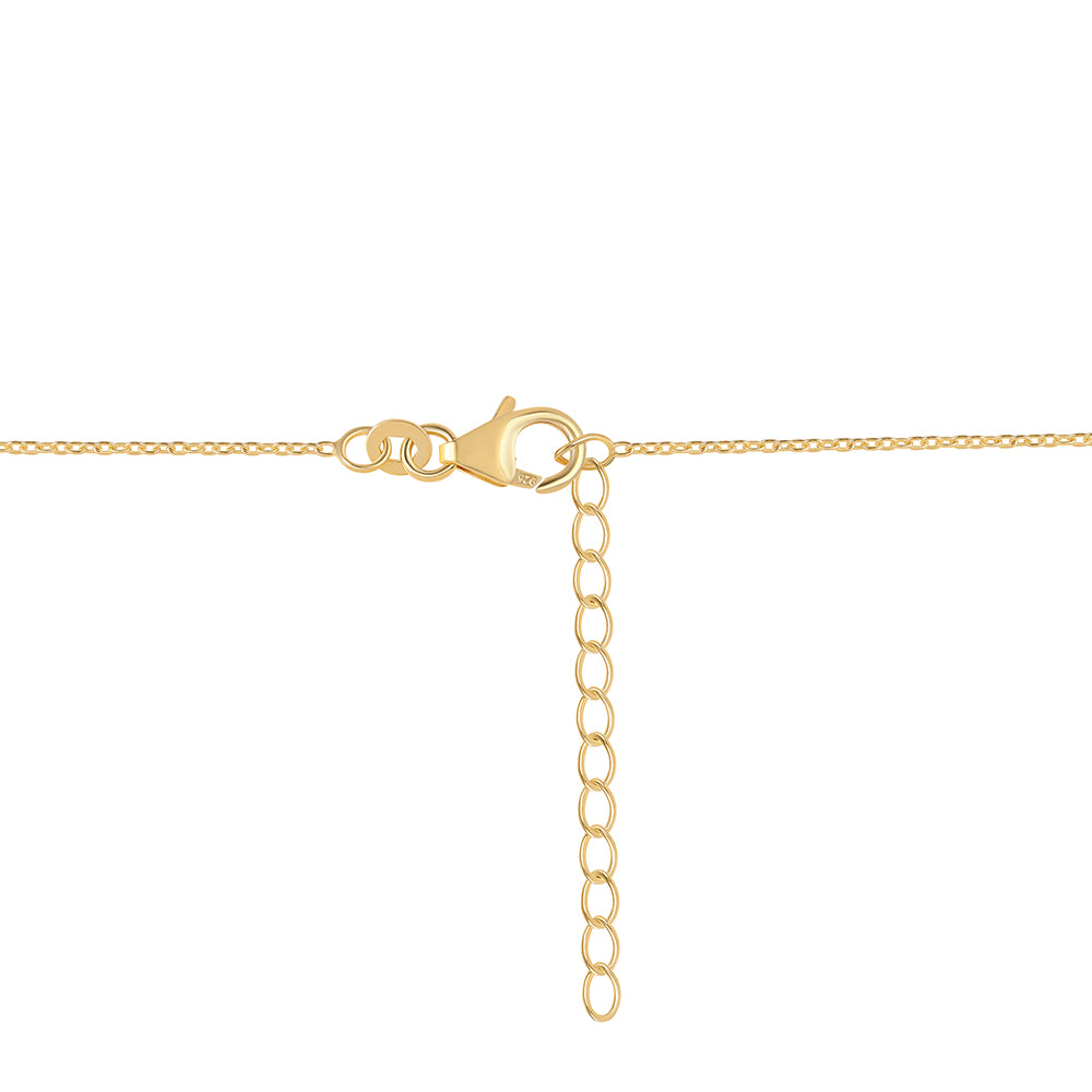 Goldplattierte Silberhalskette mit rotem Granat und Peridot 4 