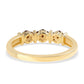 Goldplattierter Silberring mit rotem Diamant