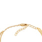 Goldplattiertes Silberarmband mit rotem Diamant und weißem Diamant