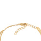 Goldplattiertes Silberarmband mit rotem Diamant und weißem Diamant
