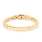 Goldplattierter Silberring mit rotem Diamant