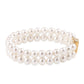 Goldplattiertes Silberarmband mit weißer Süßwasserperle