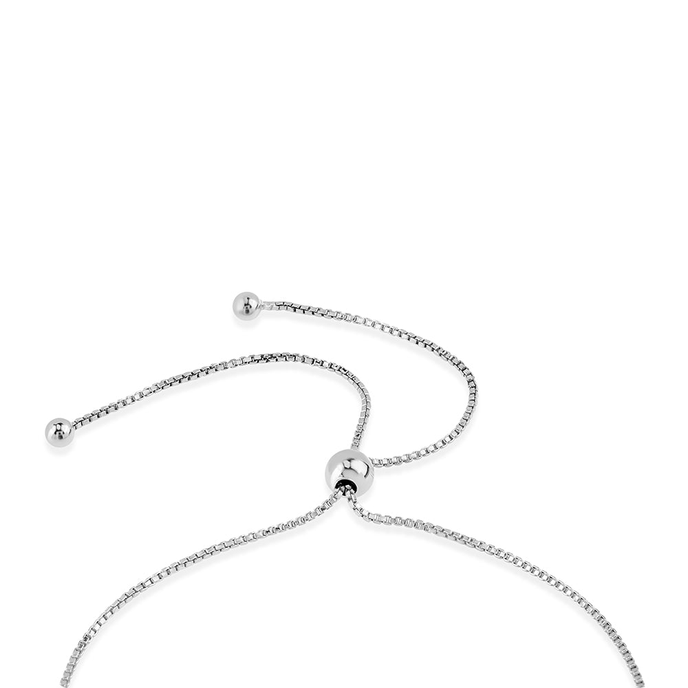 Silberarmband mit Grandidierit und weißem Topas