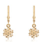 Goldplattierte Silberohrringe mit blauem Diamant