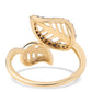 Goldplattierter Silberring mit blauem Diamant