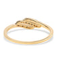 Goldplattierter Silberring mit blauem Diamant