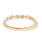 Goldplattierter Silberring mit blauem Diamant