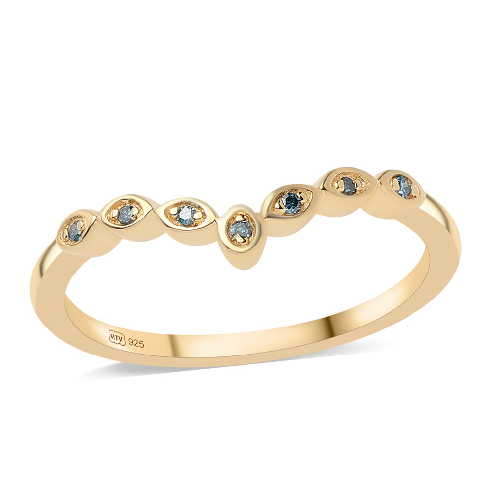 schmuckgarnitur aus Goldplattierte Silber mit Rubin aus Mosambik und blauem Diamant 2 
