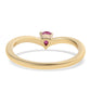 schmuckgarnitur aus Goldplattierte Silber mit Rubin aus Mosambik und blauem Diamant