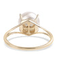 Goldring mit weißer Süßwasserperle
