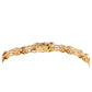 Goldplattiertes Silberarmband mit blauem Diamant