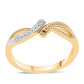 Goldplattierter Silberring mit blauem Diamant und weißem Topas