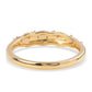 Goldplattierter Silberring mit blauem Diamant und weißem Diamant