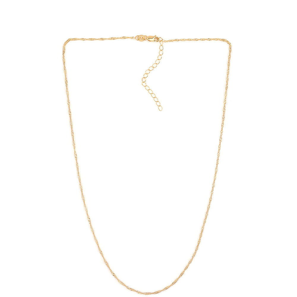 Goldplattierte Silberhalskette 2 