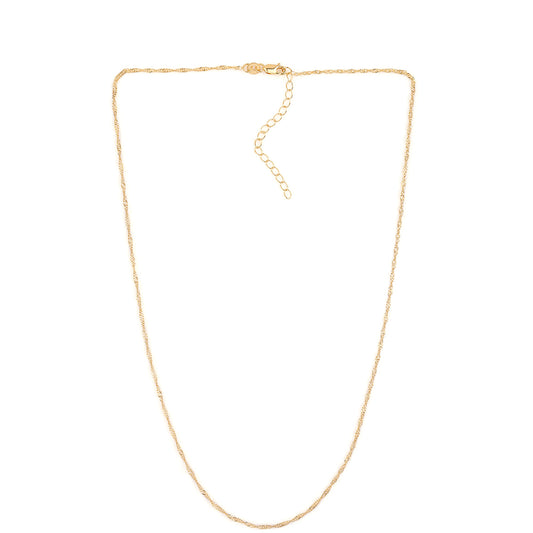 Goldplattierte Silberhalskette