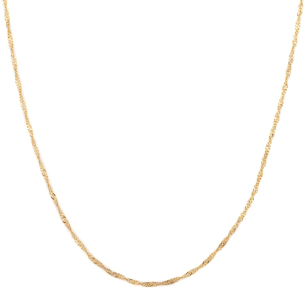 Goldplattierte Silberhalskette 1 