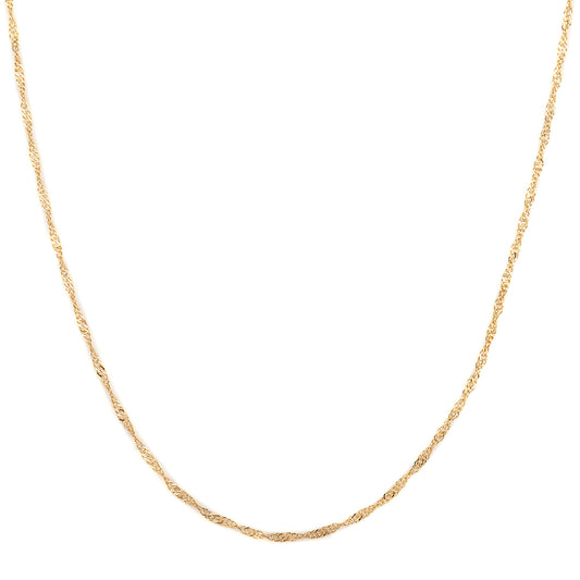 Goldplattierte Silberhalskette