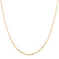 Goldplattierte Silberhalskette