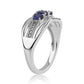 Silberring mit australischem blauem Saphir