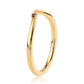 Goldplattierter Silberring mit rotem Diamant