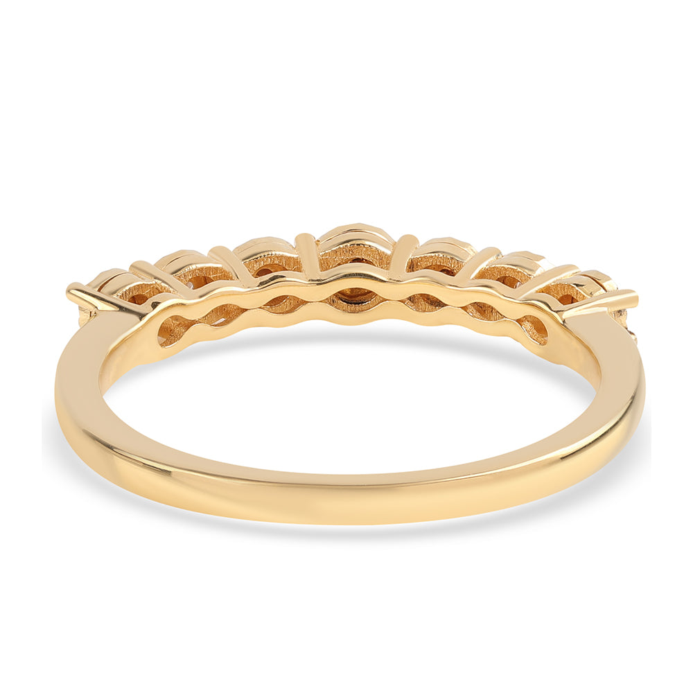 Goldplattierter Silberring mit rotem Diamant 2 