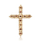Goldplattierter Silberanhänger mit rotem Diamant
