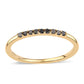 Goldplattierter Silberring mit schwarzem Diamant