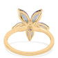 Goldplattierter Silberring mit mystischem Topas