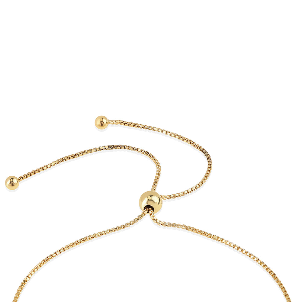 Goldplattiertes Silberarmband mit mystischem Topas