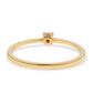 Goldplattierter Silberring mit schwarzem Diamant