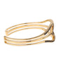 Goldplattiertes Silberarmband mit schwarzem Spinell